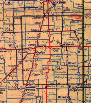 Iroquois County Map